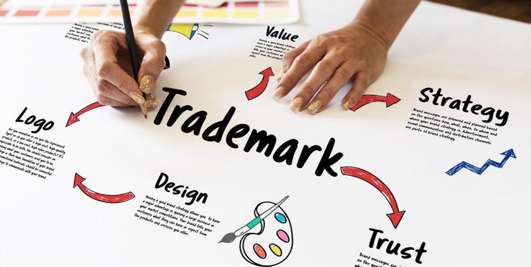 woman mapping out trademark strategy
