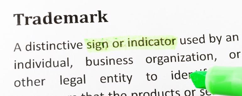 definition of trademark being highlighted